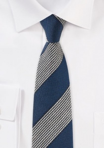 Corbata de negocios Diseño clásico a rayas Azul