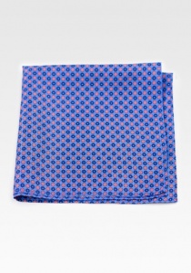Pañuelo de bolsillo con estampado floral Azul