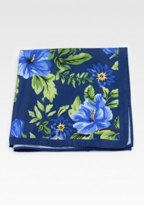 Pañuelo de bolsillo Flower azul marino