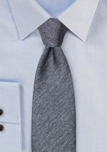 Corbata para hombre superficie lisa moteada gris