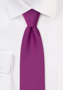 Krawatte einfarbig melierte Struktur pinkfarben