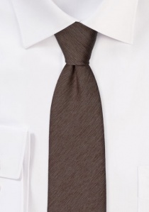 Corbata monocromática superficie moteada marrón