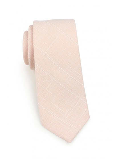 Krawatte Baumwolle marmoriert lachs