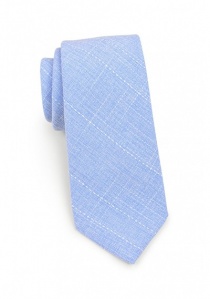 Corbata algodón jaspeado azul paloma