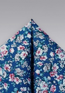Cavalier paño de algodón estampado floral azul