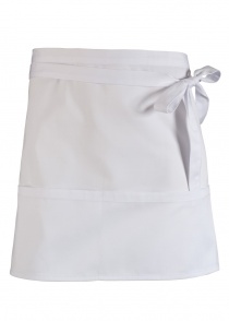 Precorbata blanca con bolsillos (unisex)