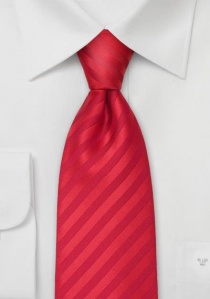 Corbata extra larga roja