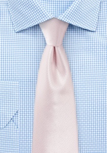 Corbata de negocios estructurada unicolor rosa