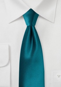Corbata estructurada uni azul verde