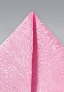 Tela ornamental lúdica paisley rosé