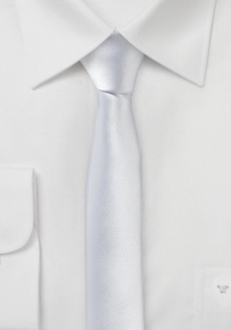 Corbata blanca extra estrecha