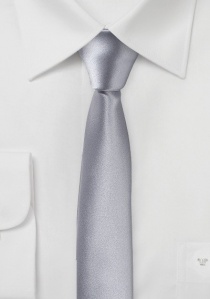 Corbata extra estrecha de plata