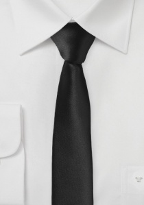 Corbata extra fina negra
