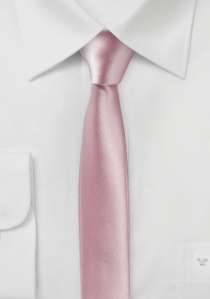 Corbata de hombre extra delgada rosa vieja