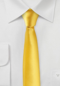 Corbata Extra Estrecha Amarillo Dorado