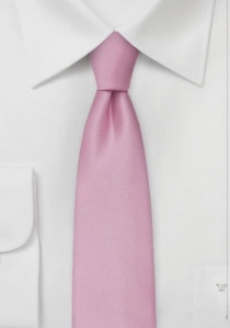 Corbata rosa satén microfibra