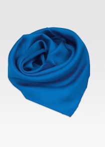 Bufanda Señoras Seda Azul Unicolor