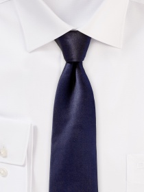 Corbata de seda elegante brillo azul noche