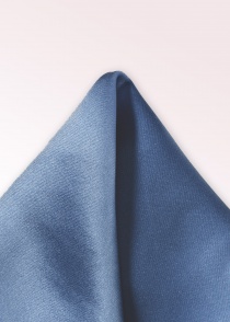 Pañuelo de bolsillo de seda liso azul claro