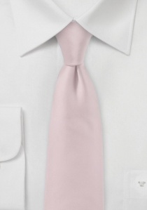 Elegante corbata de negocios rosa rubor liso