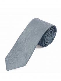 Corbata llamativa paisley gris