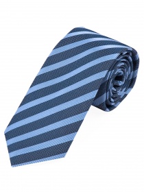 Corbata rayas azul hielo azul noche