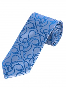 Corbata Extra Slim Wave Design Azul Cielo