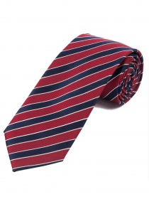 Corbata diseño rayas rojo azul marino blanco