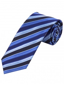 Corbata de caballero con estampado de rayas Azul