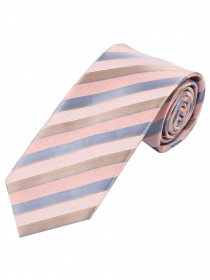 Corbata de caballero con diseño de rayas Rosé Ice