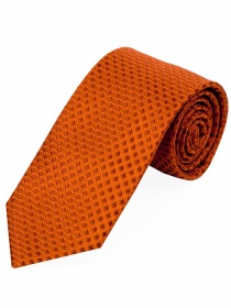 Corbata estructura delgada decoración naranja