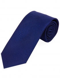 Corbata de forma estrecha estructura patrón azul