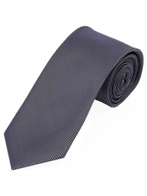 Corbata rayas verticales estrechas azul real gris
