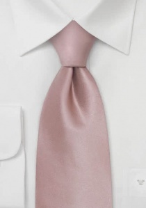 Corbata rosada brillo lisa