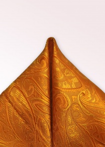 Pañuelo decorativo estampado paisley cobre