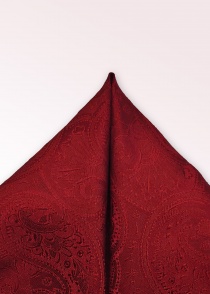 Pañuelo decorativo motivo paisley rojo