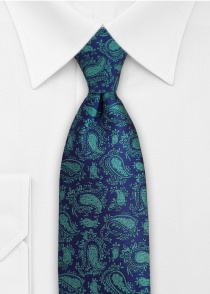 Corbata aqua azul real motivo gotas