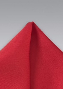 Pañuelo de bolsillo rojo de seda