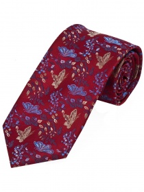 Corbata de negocios de moda Tendril Pattern Rojo