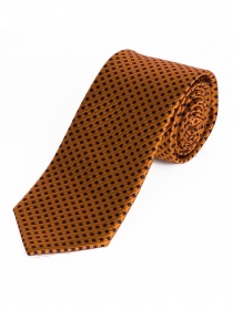 Corbata de moda superficie de celosía naranja teal