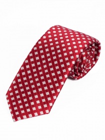 Corbata de moda con estructura de malla roja
