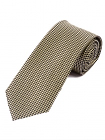 Corbata elegante superficie de celosía marfil y