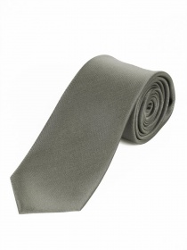 Corbata de raso de seda lisa plata vieja
