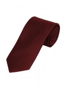 Corbata de raso de seda lisa Rojo vino