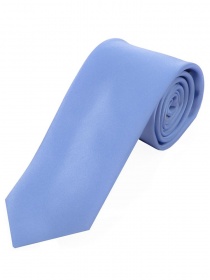 Corbata de satén de seda monocromo azul claro