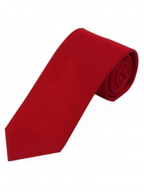 Corbata de raso para negocios Seda Monocromo Rojo