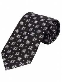 Adornos cuadrados negros de corbata