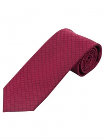 Corbata de negocios rojo oscuro con diseño de