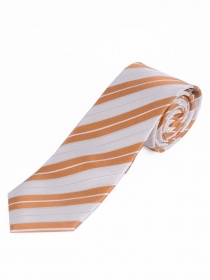 Corbata de rayas Blanco Naranja