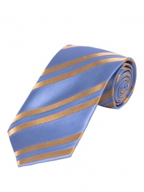 Corbata de rayas Azul paloma Crema